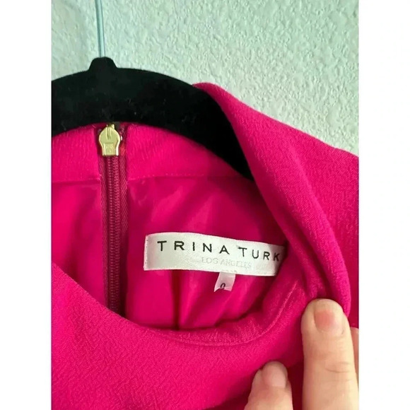 Trina Turk Hot Pink Raspberry Dress Size 0 - Picture 11 of 11